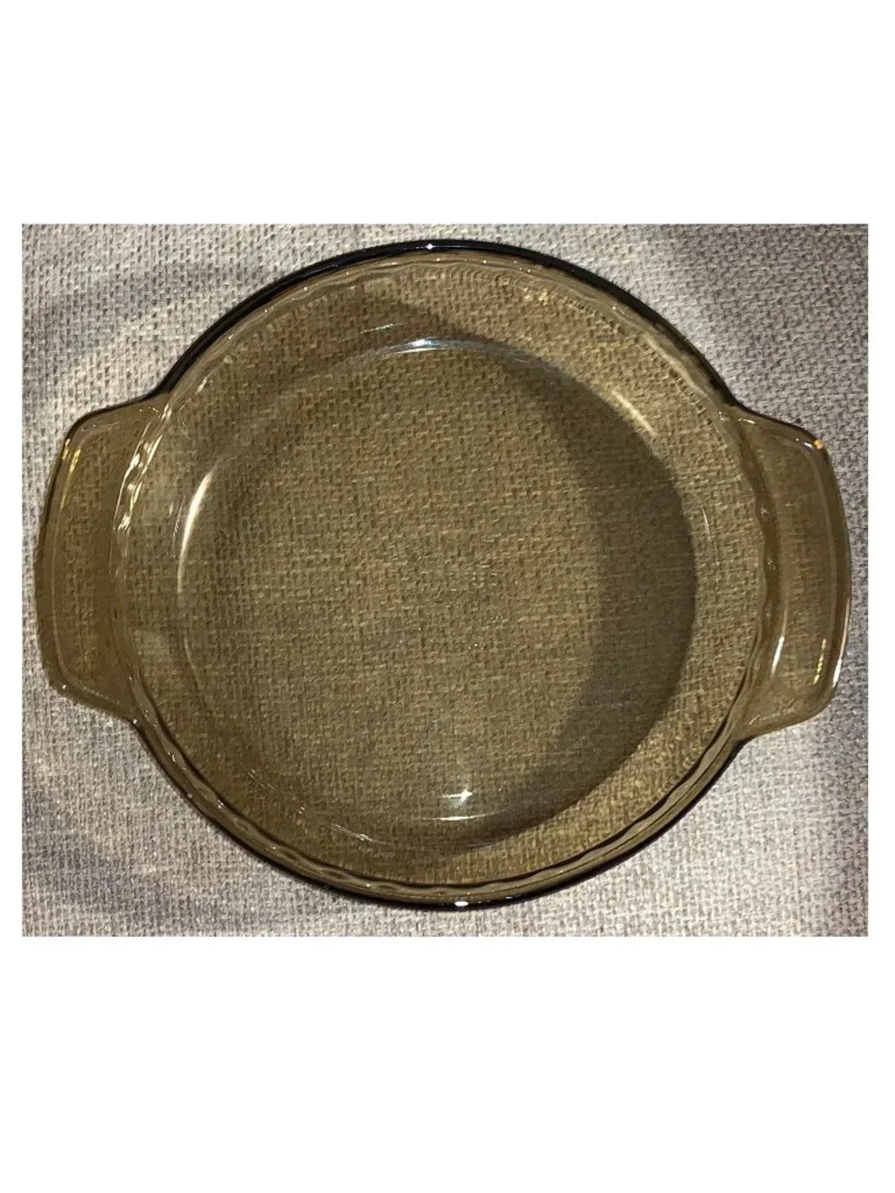 Vintage Anchor Hocking Smokey Glass Deep Dish 9